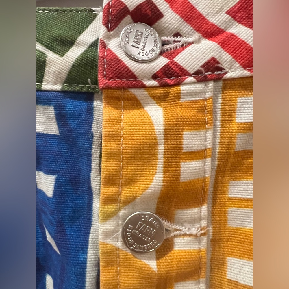 Farm Rio Multicolor Patchwork Mini Skirt Xs - image 4